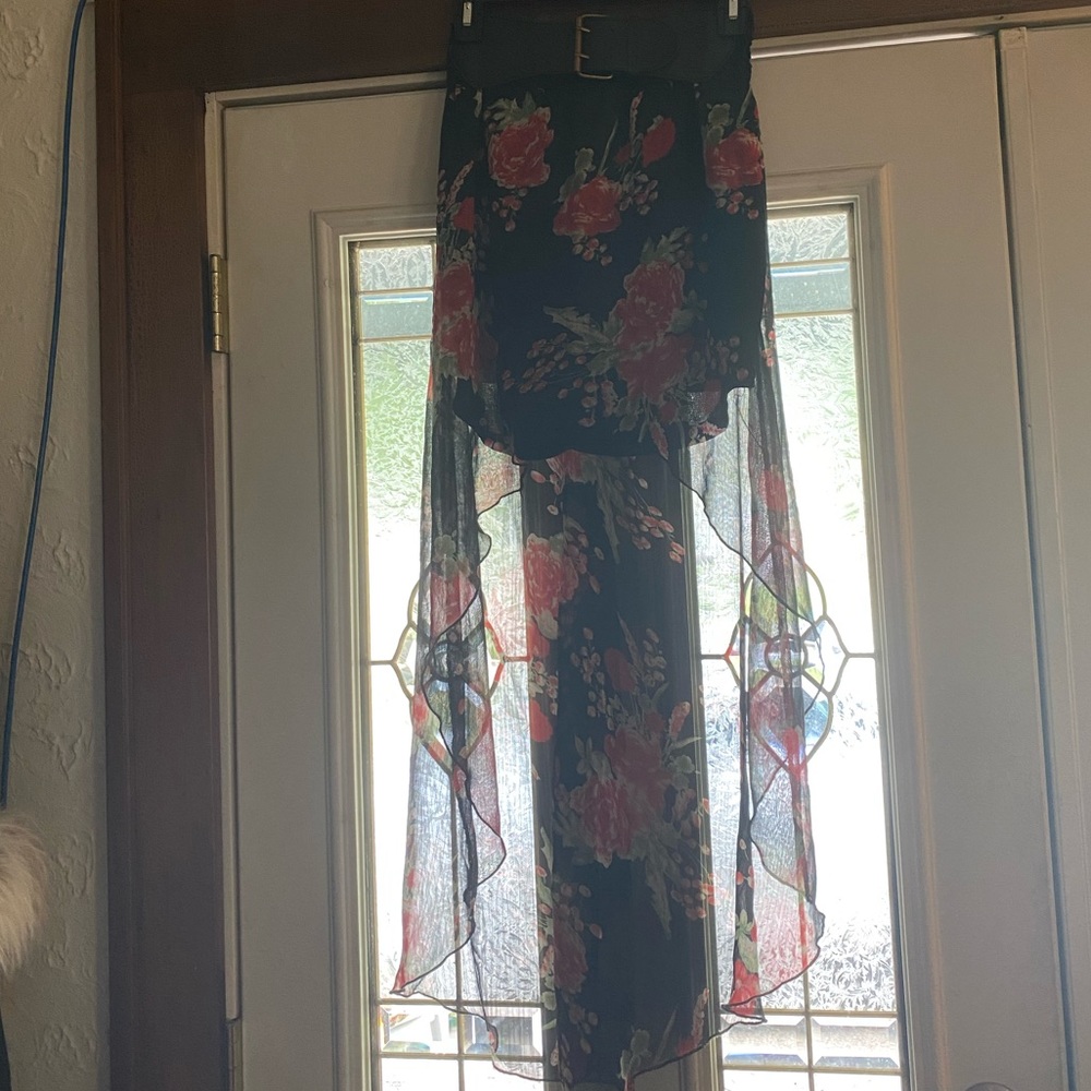 Rue21 Floral High-Low Skirt